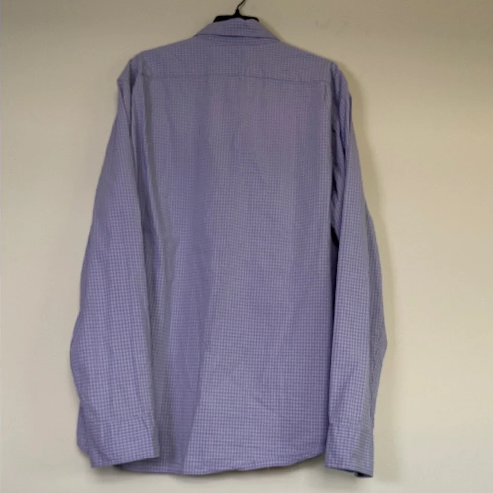 J. Crew Lavender Checkered Button Down Shirt